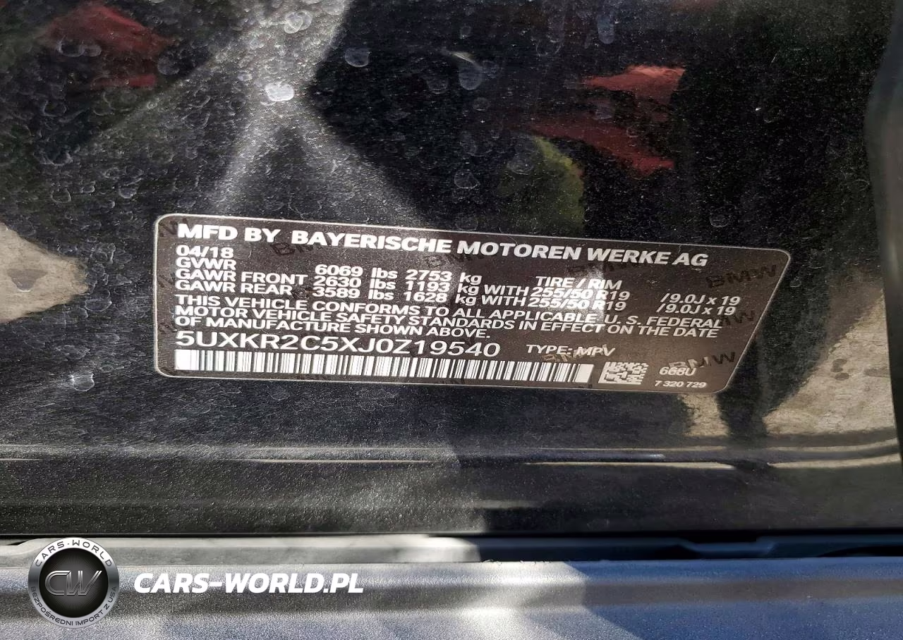 2018 BMW X5 Sdrive35I VIN:5UXKR2C5XJ0Z19540 - 14