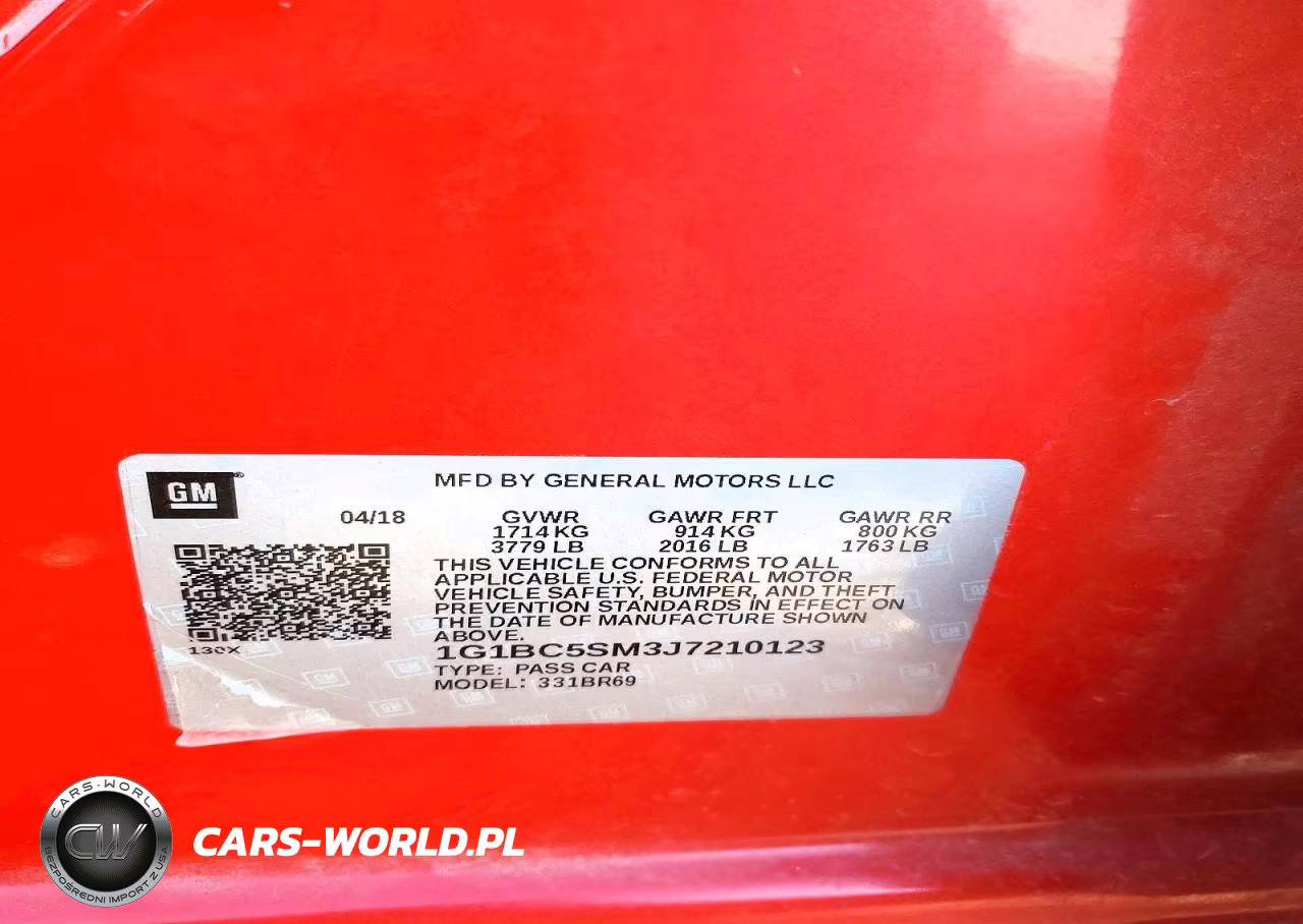 2018 Chevrolet Cruze Ls VIN:1G1BC5SM3J7210123 - 12