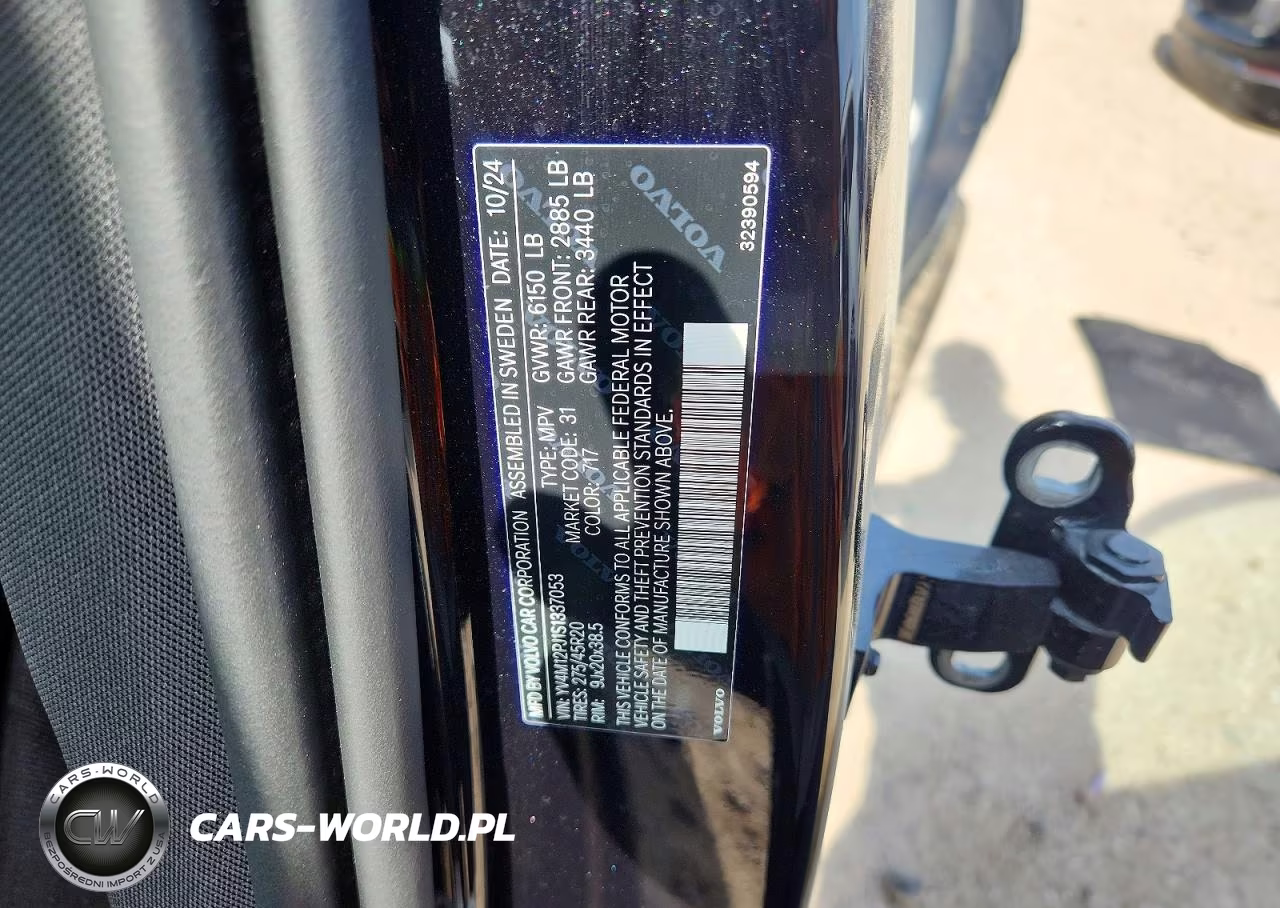 2025 Volvo Xc90 Core VIN:YV4M12PJ1S1337053 - 14