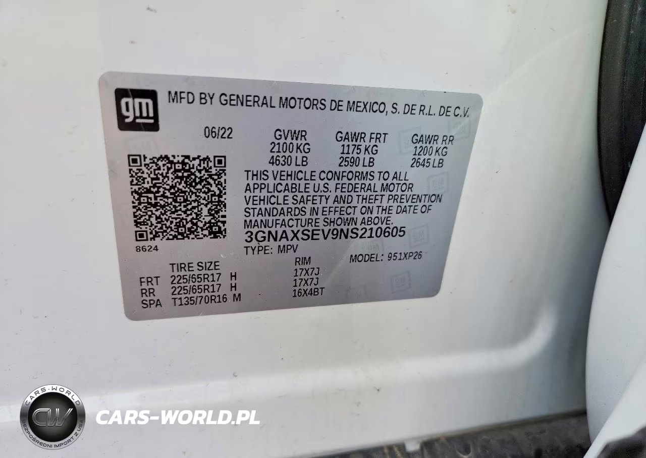 2022 Chevrolet Equinox Ls VIN:3GNAXSEV9NS210605 - 12