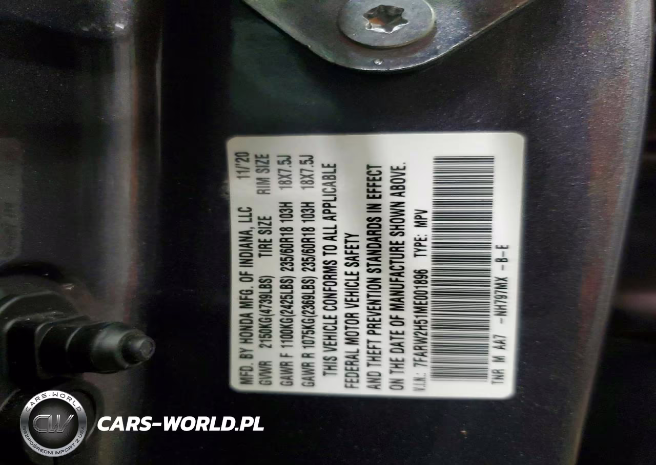 2021 Honda Cr-V Ex VIN:7FARW2H51ME001896 - 12