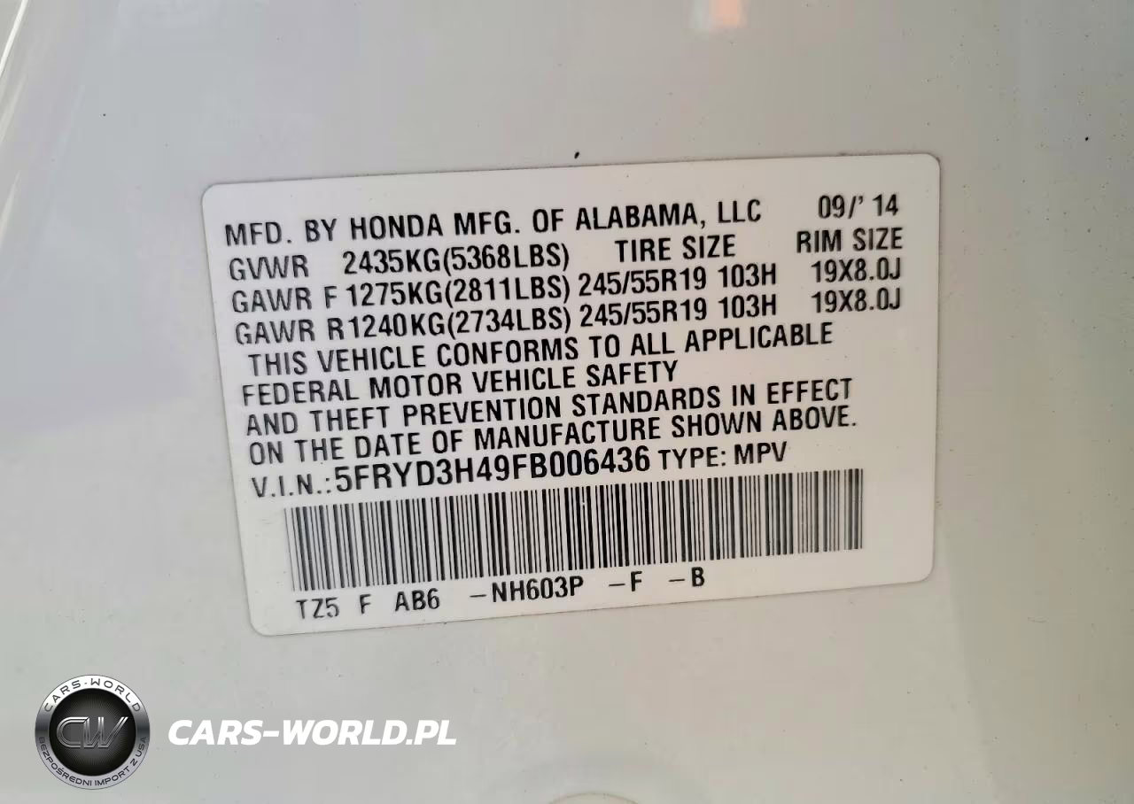 2015 Acura Mdx Technology VIN:5FRYD3H49FB006436 - 13
