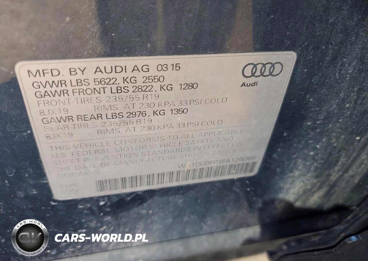 2015 Audi Q5 Premium Plus VIN:WA1DGBFP3FA126069 - 13