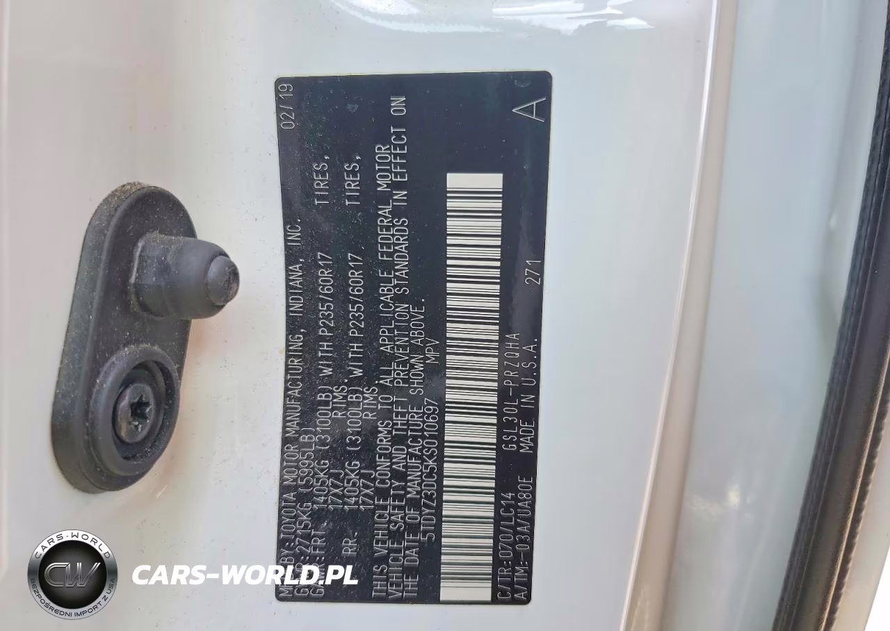2019 Toyota Sienna Xle 8-Passenger VIN:5TDYZ3DC5KS010697 - 14
