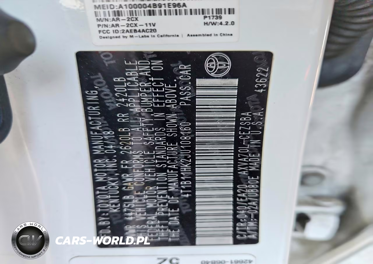 2018 Toyota Camry Se VIN:4T1B11HK2JU108160 - 12