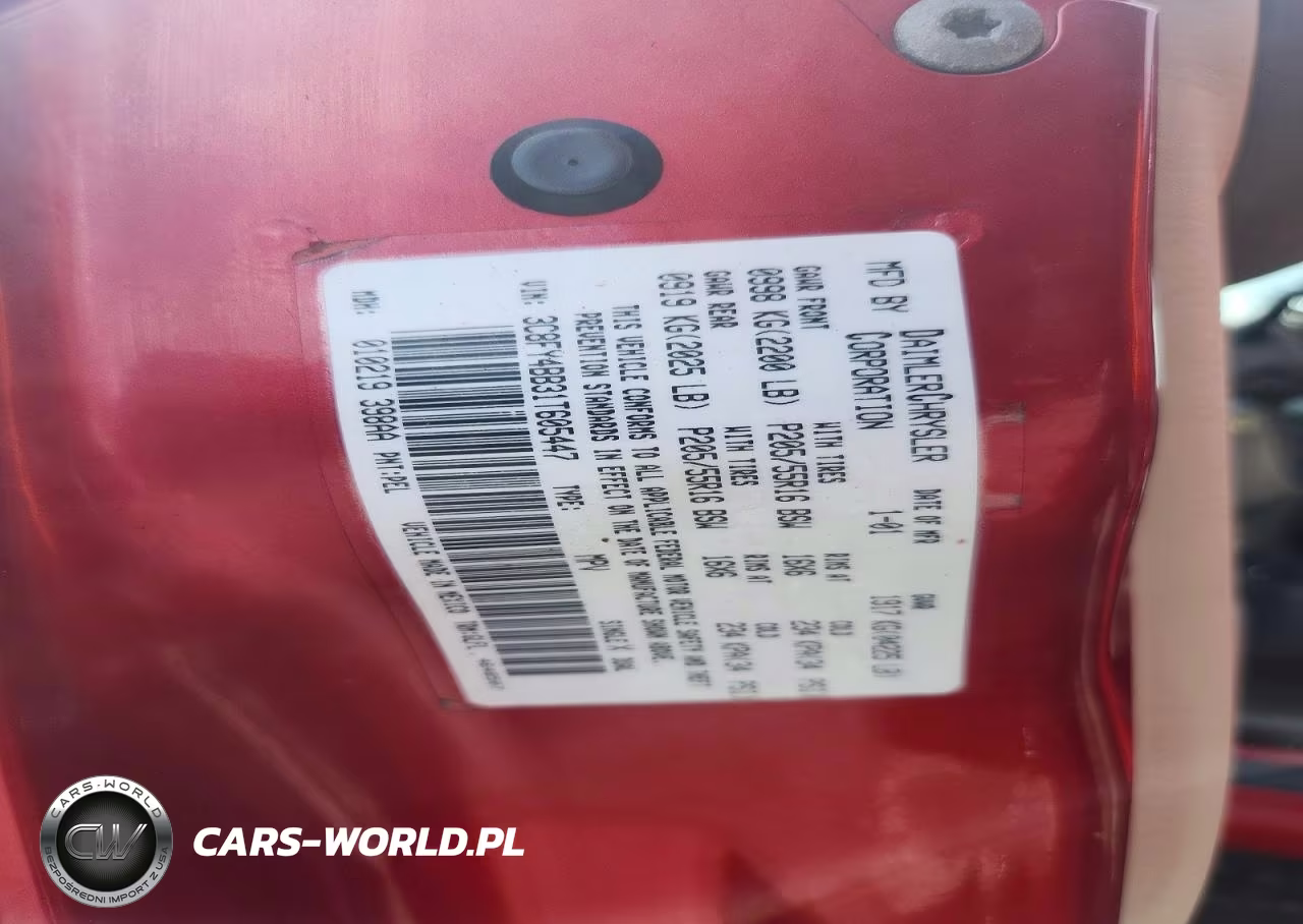 2001 Chrysler Pt Cruiser VIN:3C8FY4BB31T605447 - 12
