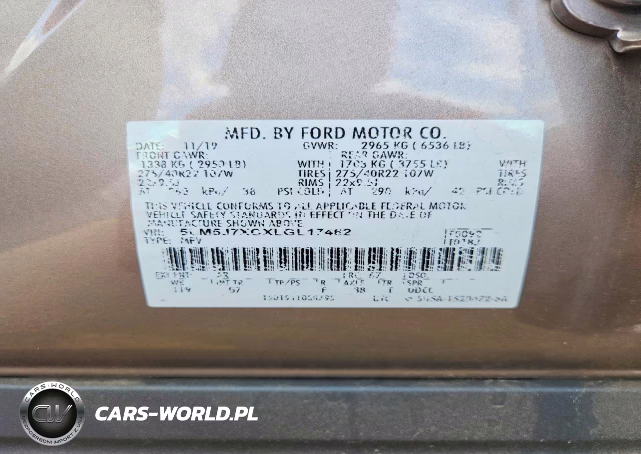 2020 Lincoln Aviator Reserve VIN:5LM5J7XCXLGL17462 - 13