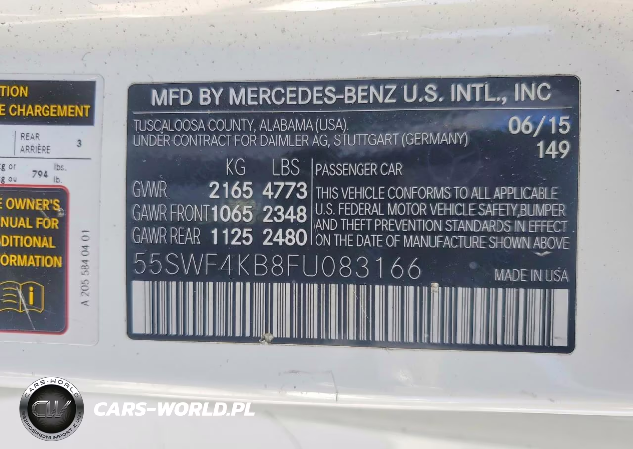 2015 Mercedes-Benz C 300 4Matic VIN:55SWF4KB8FU083166 - 12