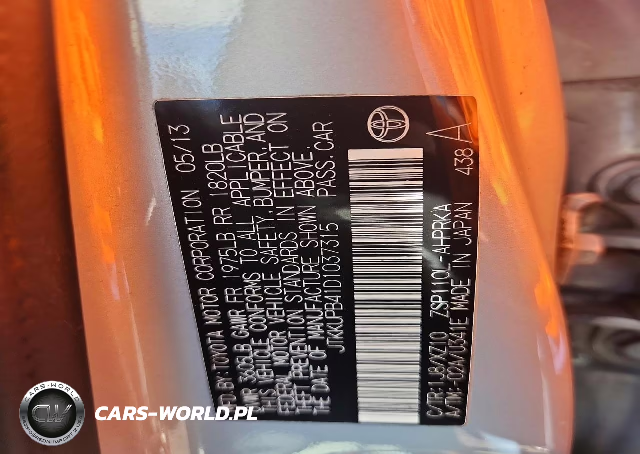 2013 Scion Xd Base VIN:JTKKUPB41D1037315 - 12