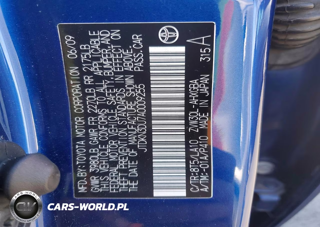 2010 Toyota Prius Iv VIN:JTDKN3DU7A0009255 - 12