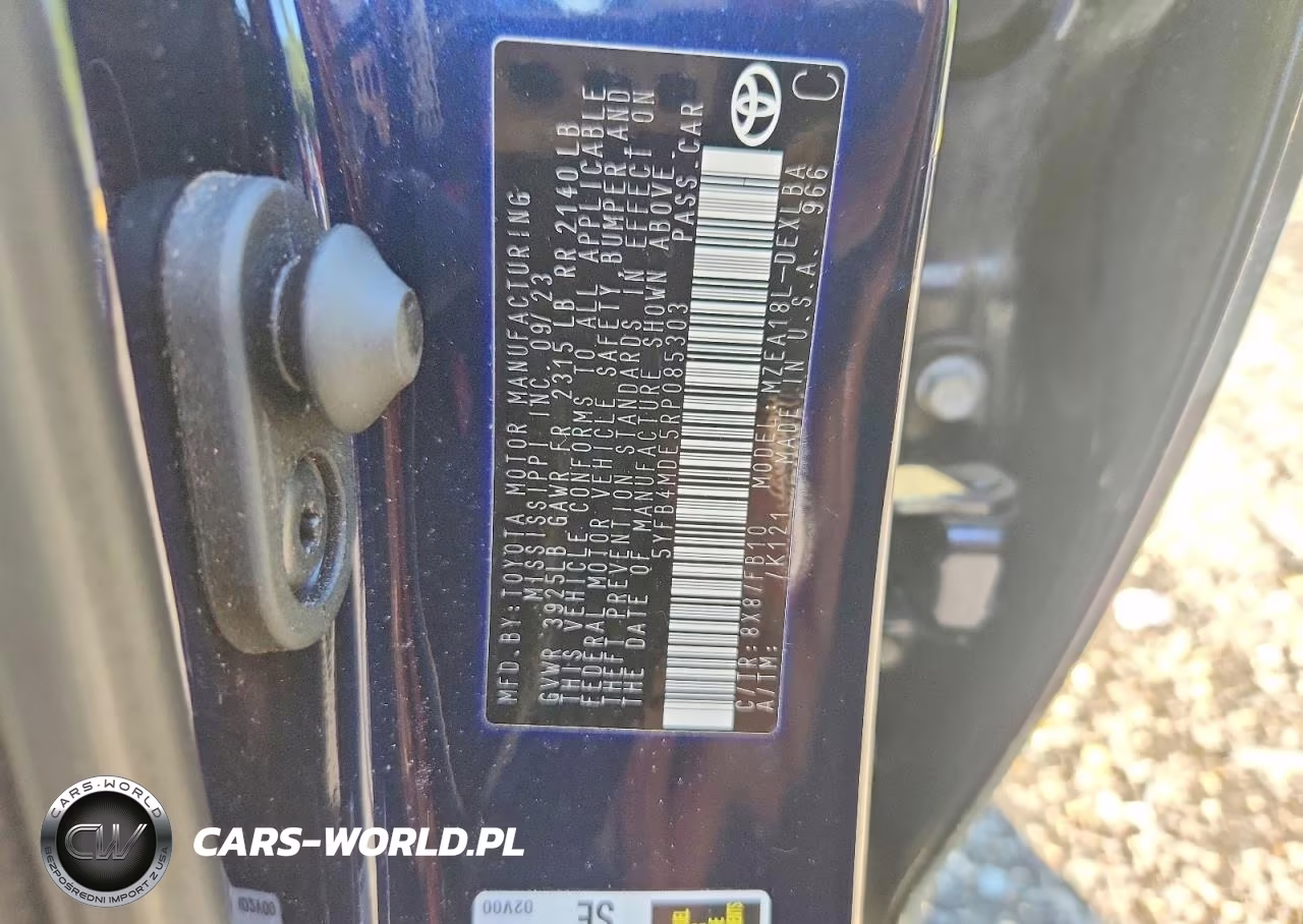 2024 Toyota Corolla Le VIN:5YFB4MDE5RP085303 - 12