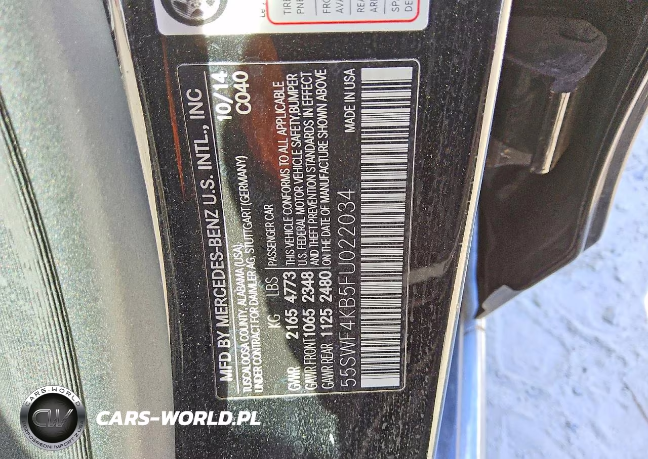 2015 Mercedes-Benz C 300 4Matic VIN:55SWF4KB5FU022034 - 12