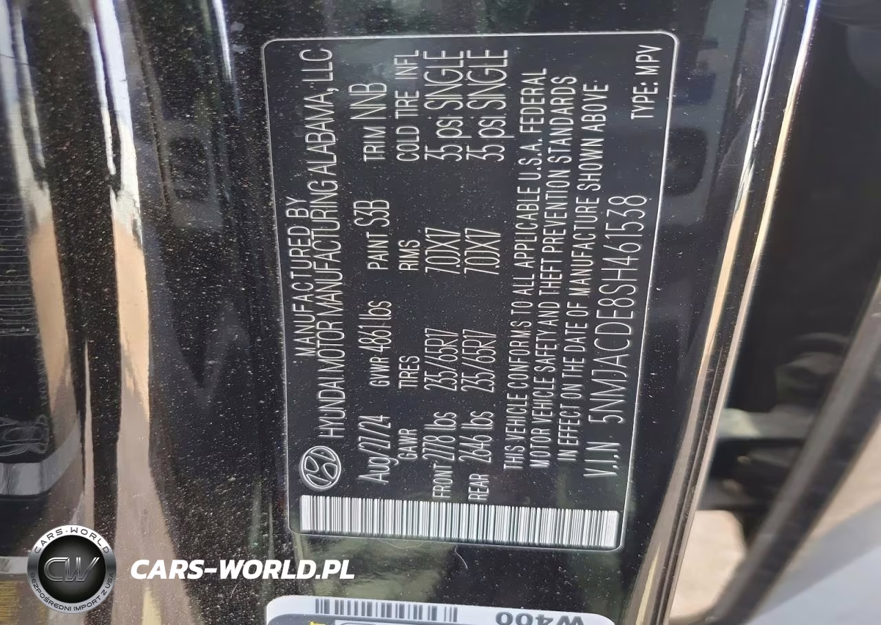 2025 Hyundai Tucson Se VIN:5NMJACDE8SH461538 - 12