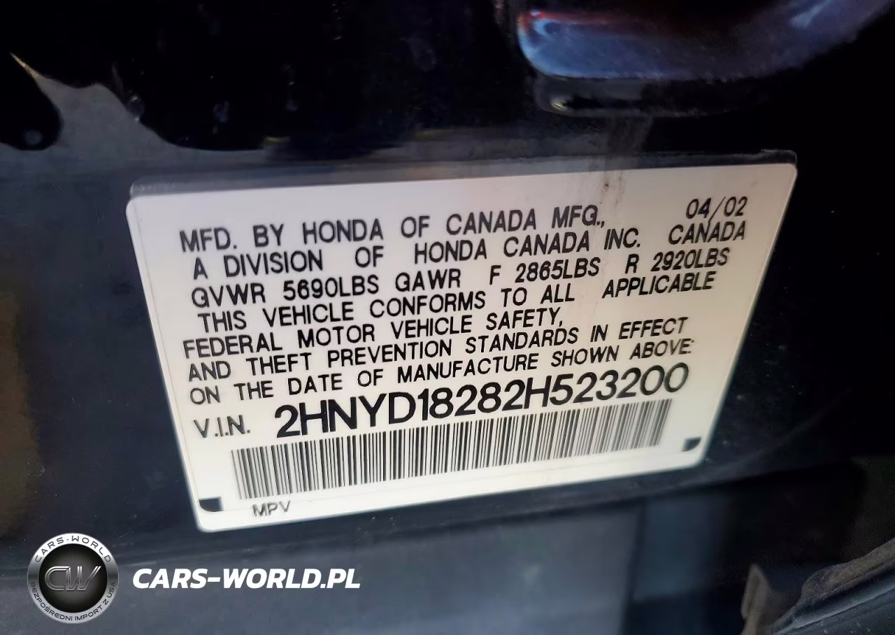 2002 Acura Mdx VIN:2HNYD18282H523200 - 13
