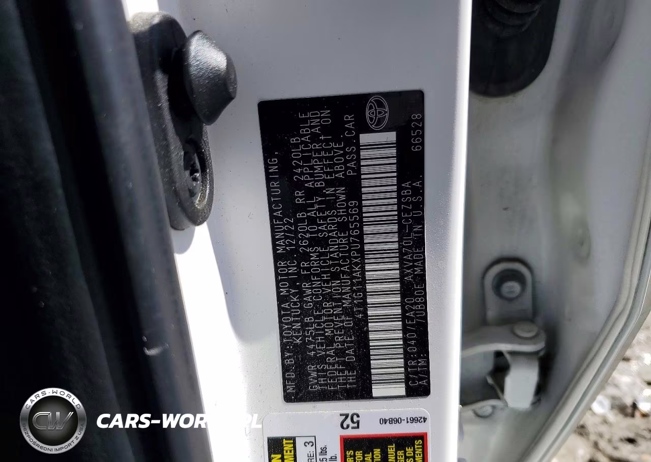 2023 Toyota Camry Se VIN:4T1G11AKXPU765569 - 12