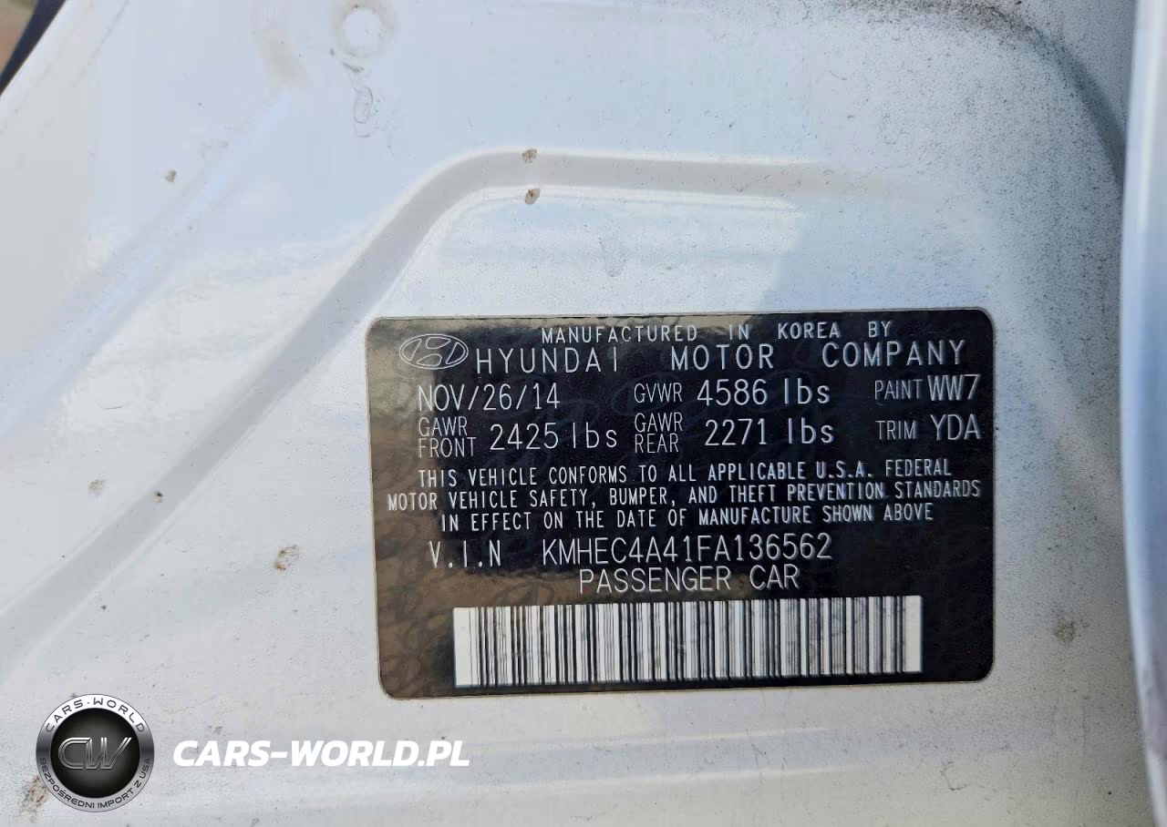 2015 Hyundai Sonata Hybrid Limited VIN:KMHEC4A41FA136562 - 12
