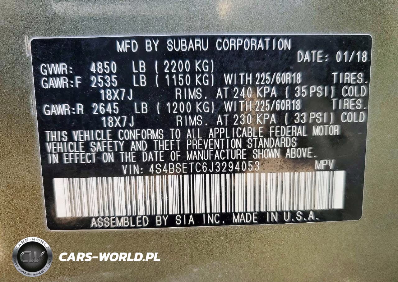 2018 Subaru Outback Touring VIN:4S4BSETC6J3294053 - 13