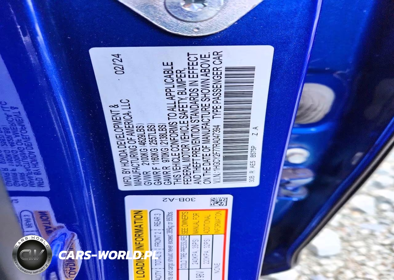 2024 Honda Accord Hybrid Sport-L VIN:1HGCY2F77RA047394 - 12