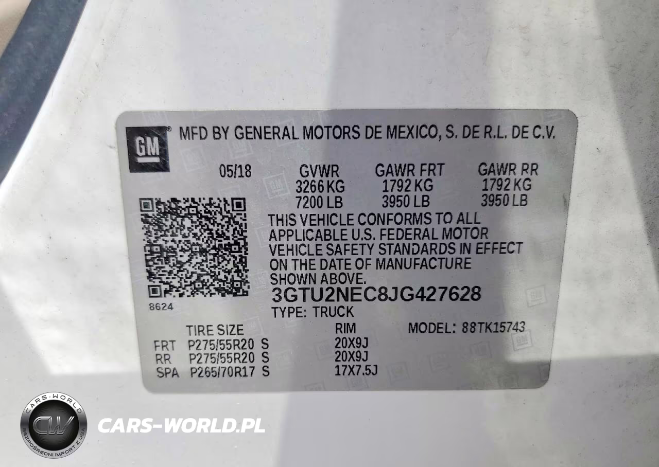 2018 GMC Sierra K1500 Slt VIN:3GTU2NEC8JG427628 - 12