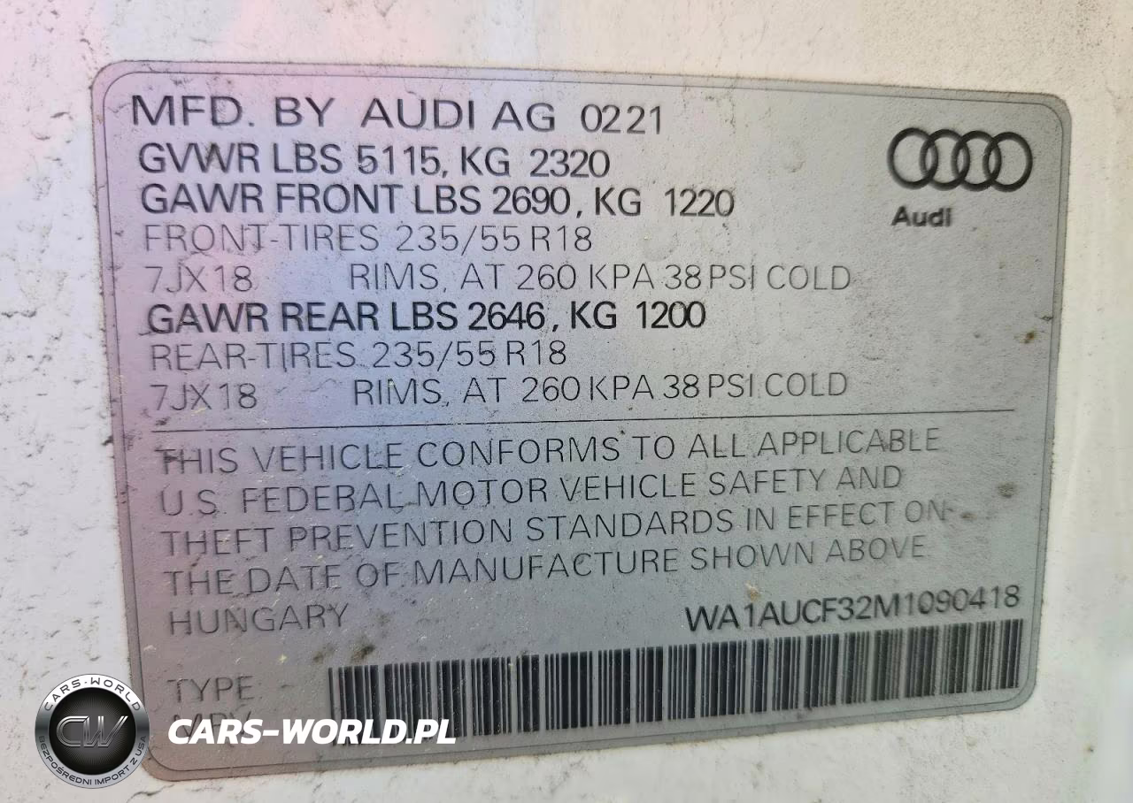 2021 Audi Q3 Premium 40 VIN:WA1AUCF32M1090418 - 13