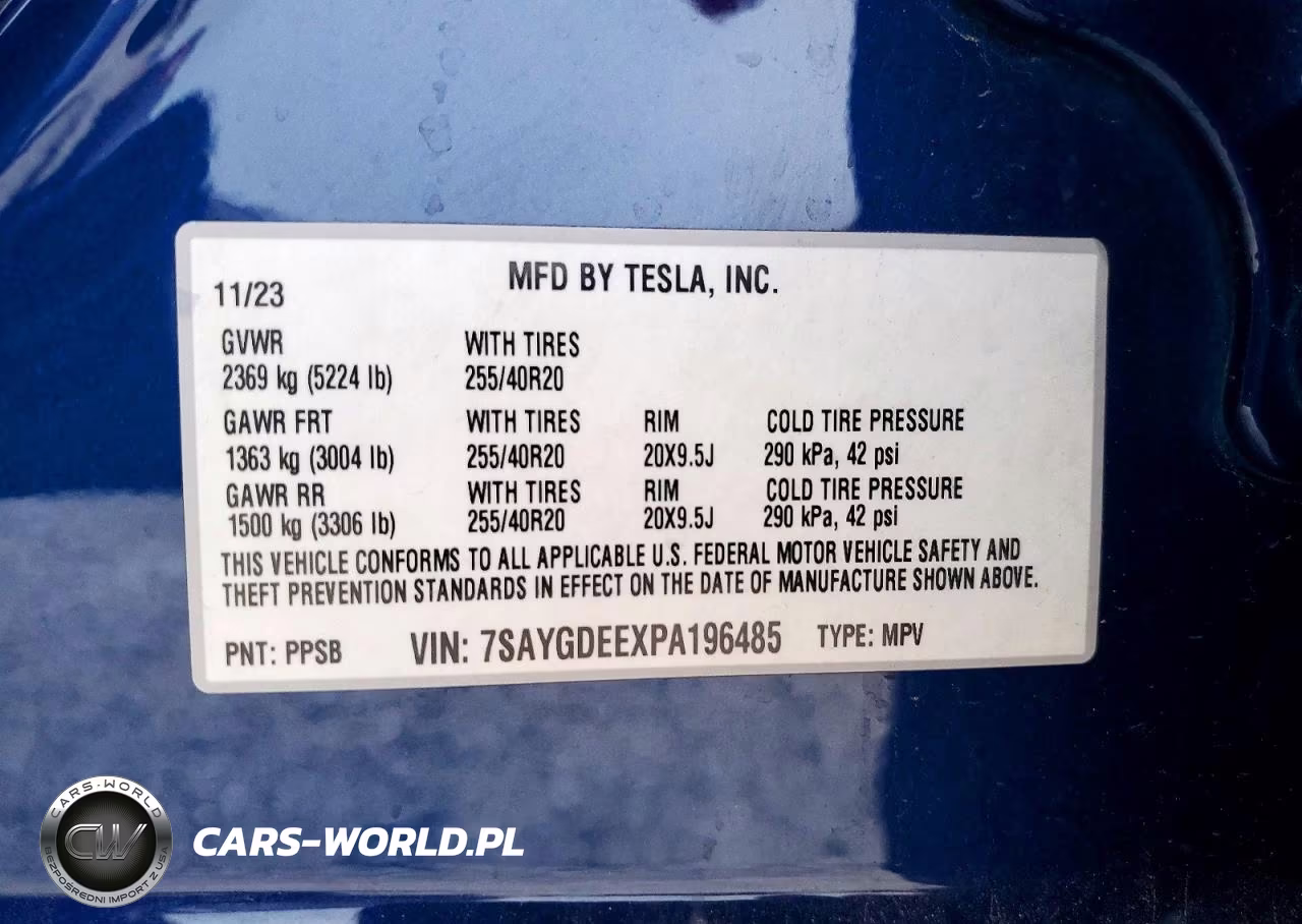 2023 Tesla Model Y VIN:7SAYGDEEXPA196485 - 14