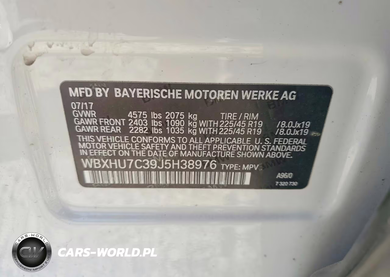 2018 BMW X1 Sdrive28I VIN:WBXHU7C39J5H38976 - 13