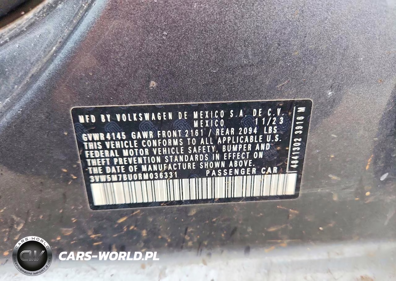 2024 Volkswagen Jetta S VIN:3VW5M7BU0RM036331 - 12