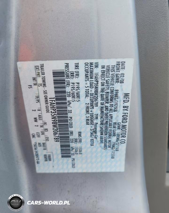 2008 Ford Focus Se VIN:1FAHP35N98W206789 - 12