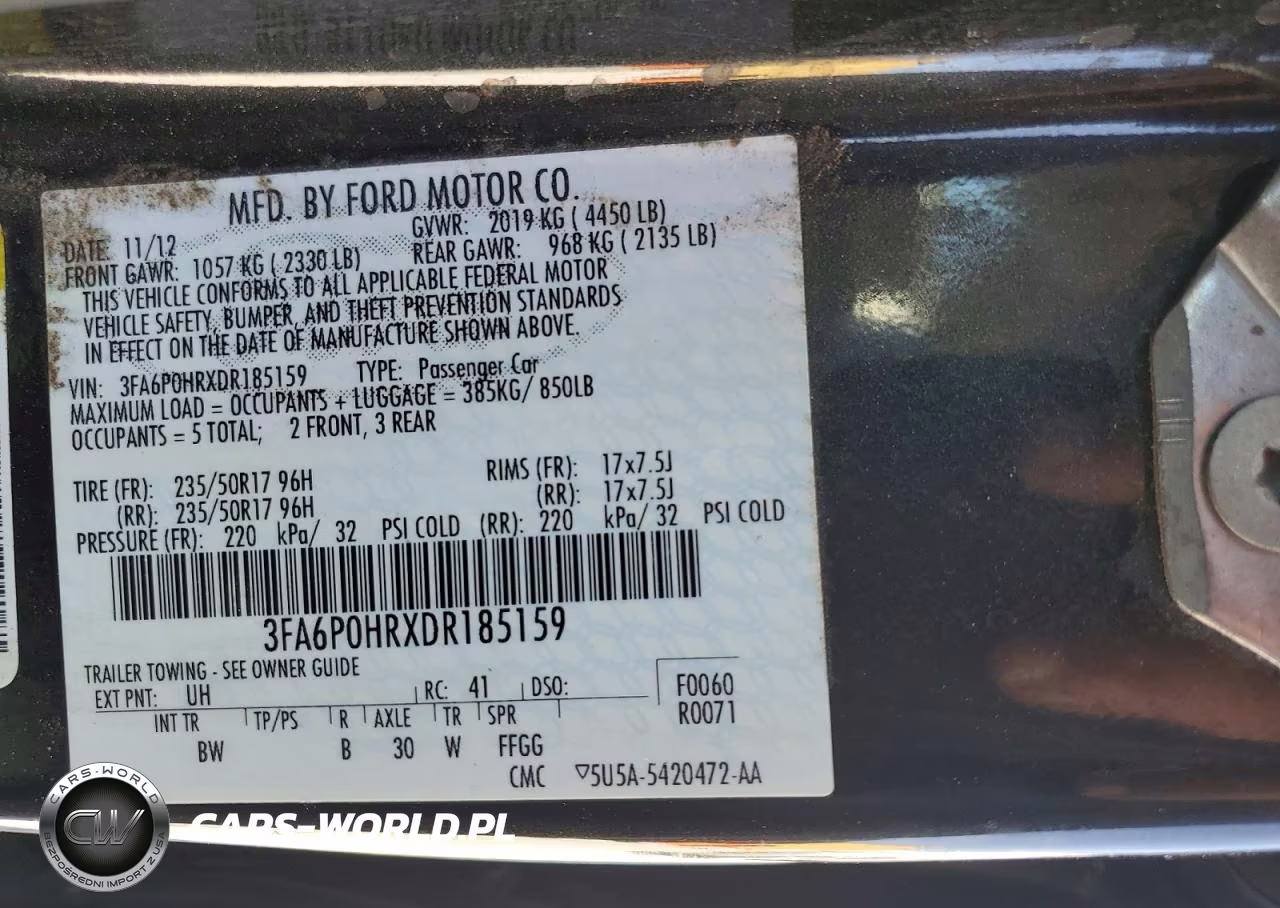 2013 Ford Fusion Se VIN:3FA6P0HRXDR185159 - 12