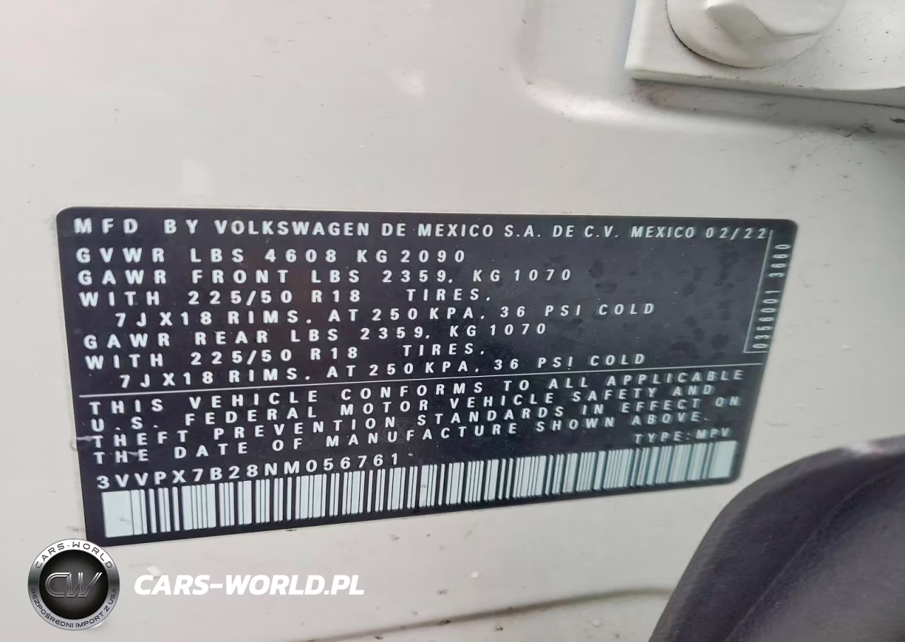 2022 Volkswagen Taos Se Iq Drive VIN:3VVPX7B28NM056761 - 13