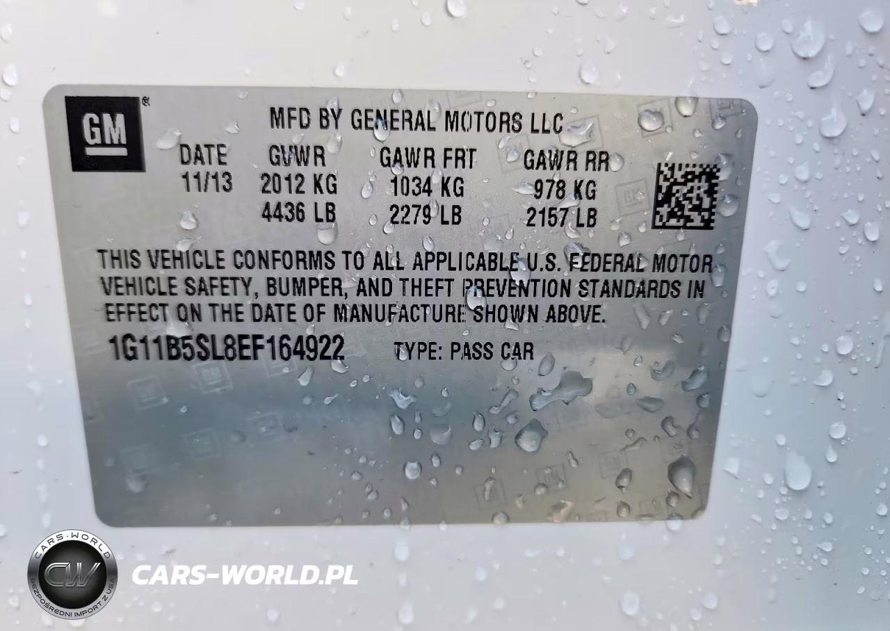 2014 Chevrolet Malibu Ls VIN:1G11B5SL8EF164922 - 12