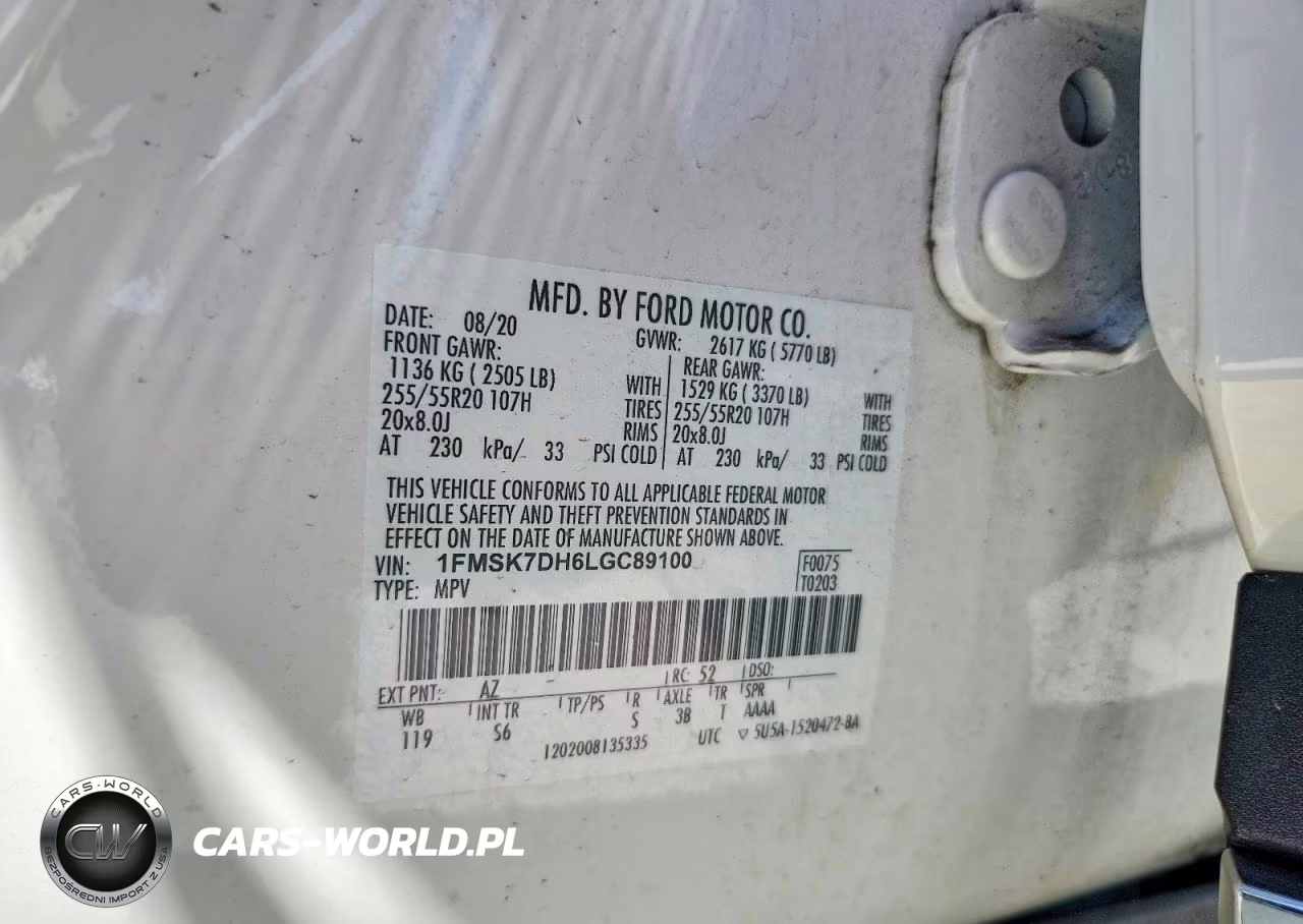 2020 Ford Explorer Xlt VIN:1FMSK7DH6LGC89100 - 13
