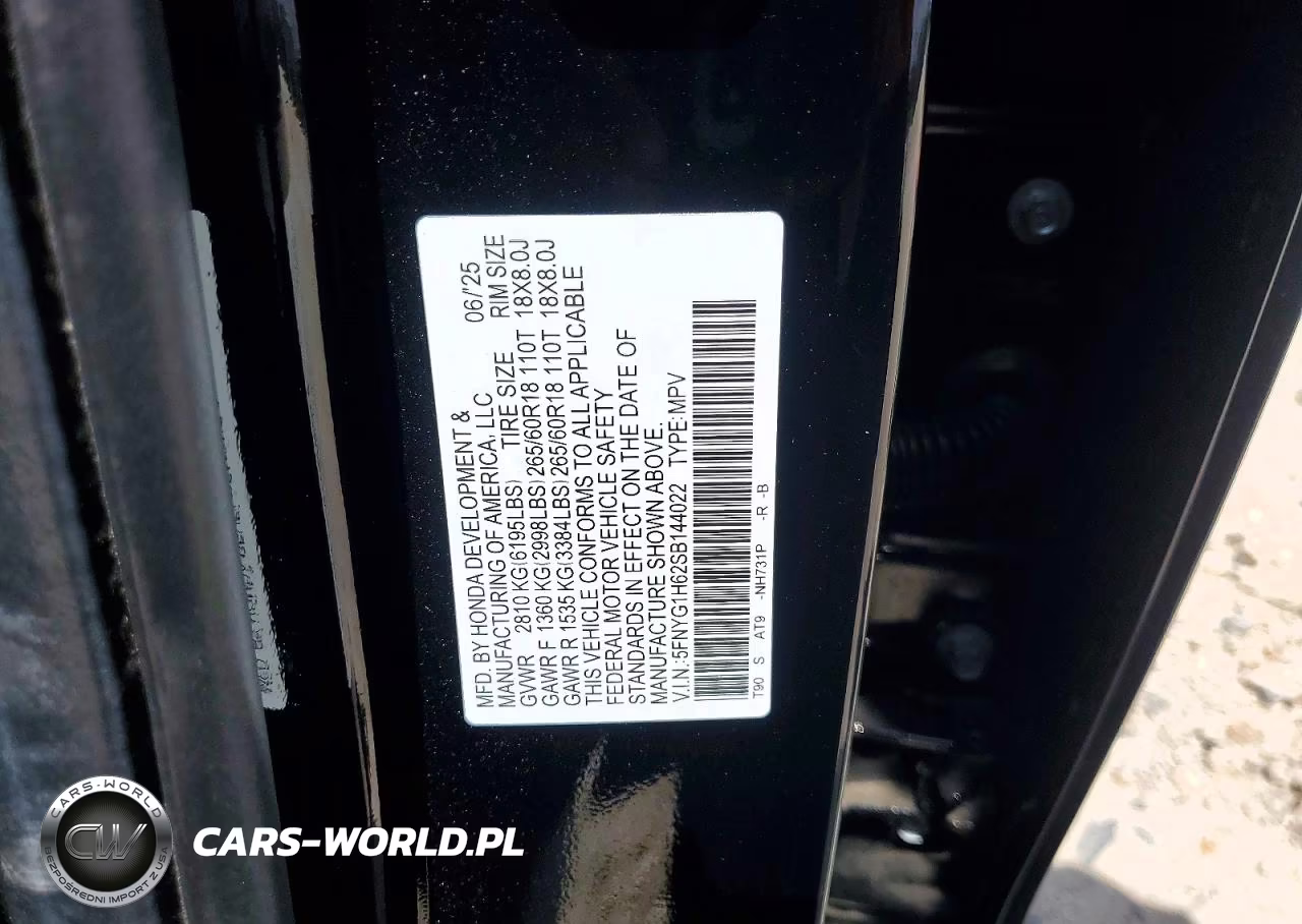 2025 Honda Pilot Trailsport VIN:5FNYG1H62SB144022 - 13