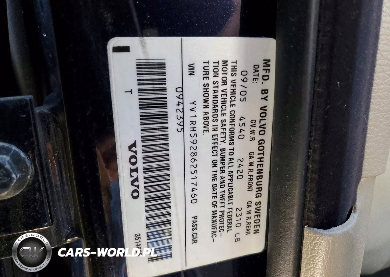 2006 Volvo 260 VIN:YV1RH592862517460 - 13