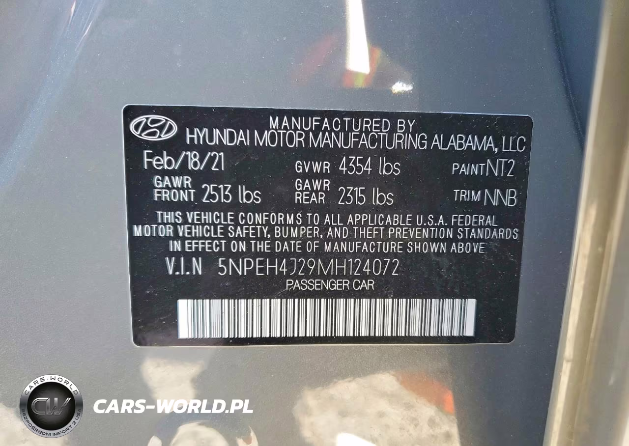 2021 Hyundai Sonata Limited VIN:5NPEH4J29MH124072 - 12