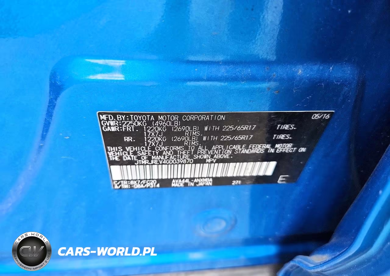2016 Toyota Rav4 Hybrid Xle VIN:JTMRJREV4GD039870 - 12