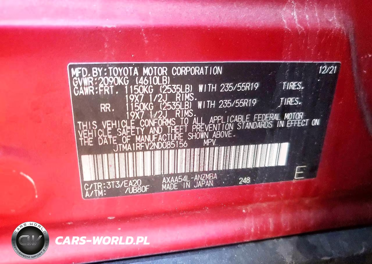 2022 Toyota Rav4 Xle Premium VIN:JTMA1RFV2ND085156 - 13