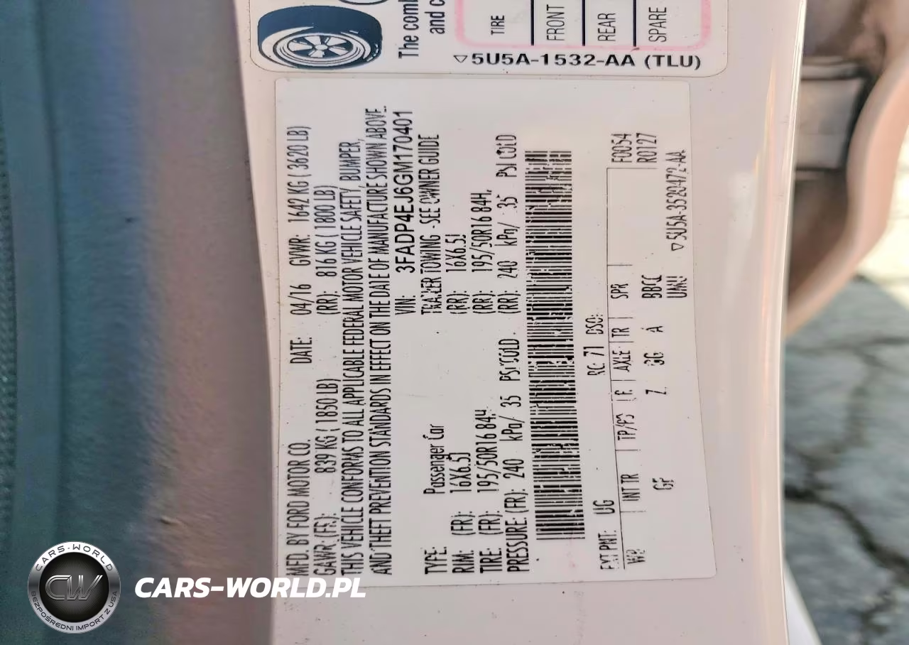 2016 Ford Festiva VIN:3FADP4EJ6GM170401 - 12