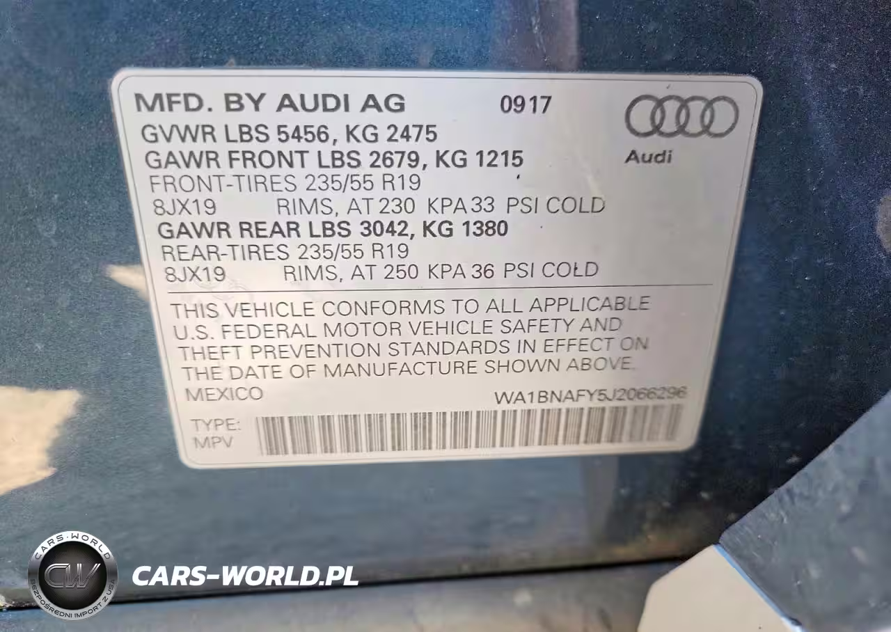 2018 Audi Q5 Premium Plus VIN:WA1BNAFY5J2066296 - 13