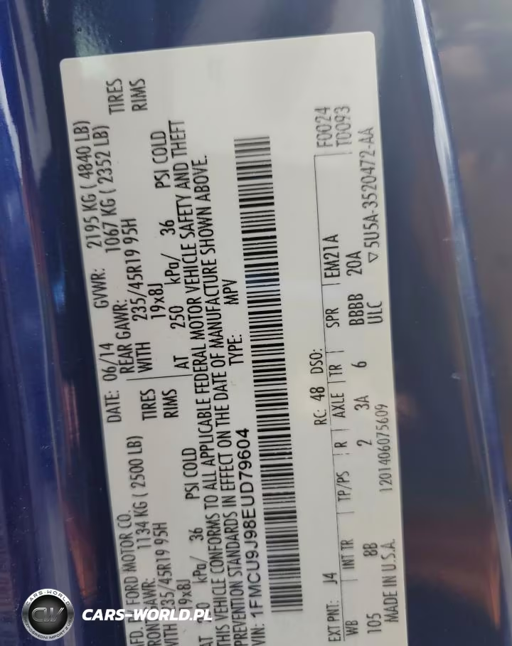 2014 Ford Escape Titanium VIN:1FMCU9J98EUD79604 - 14
