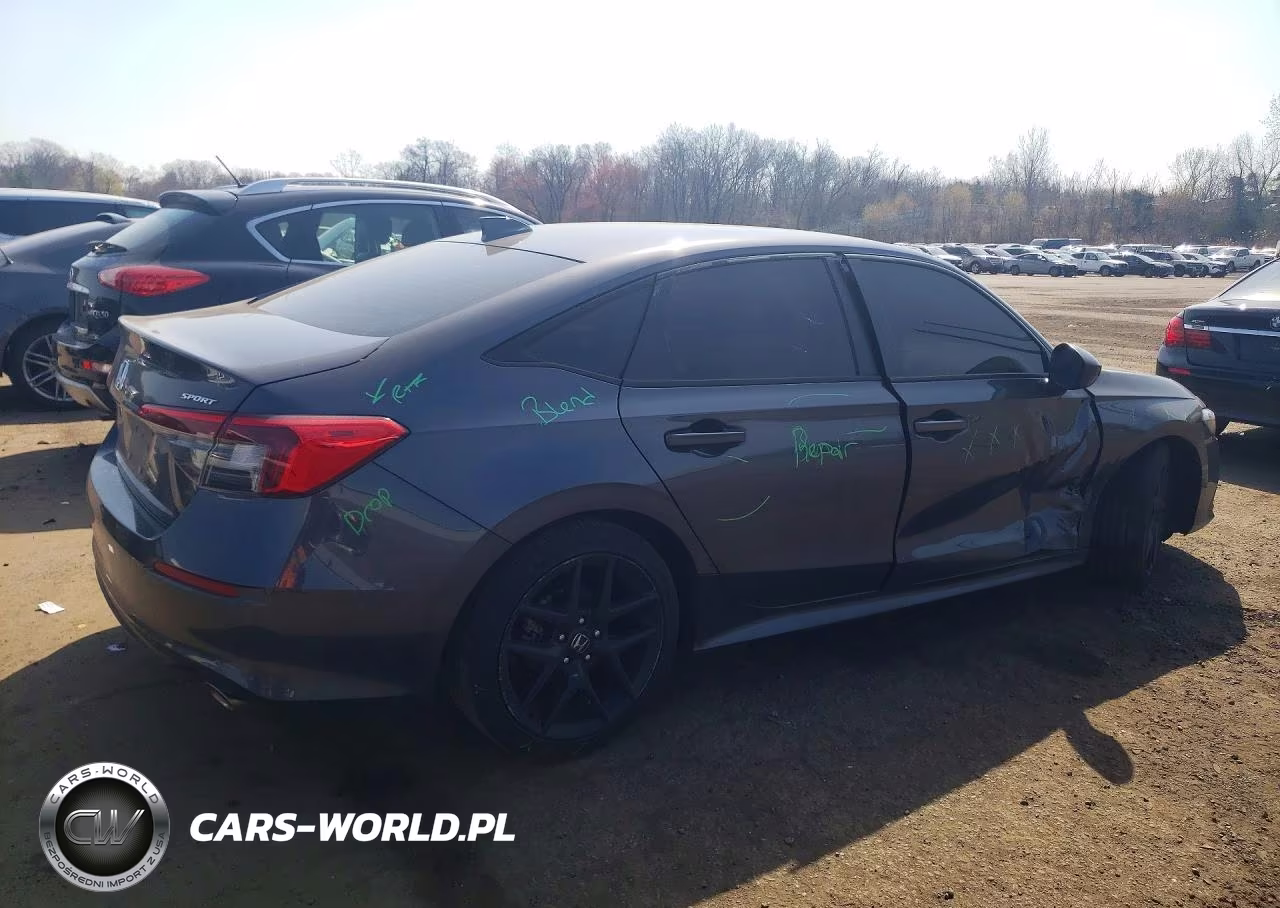 2022 Honda Civic Sport VIN:2HGFE2F54NH578441 - 3