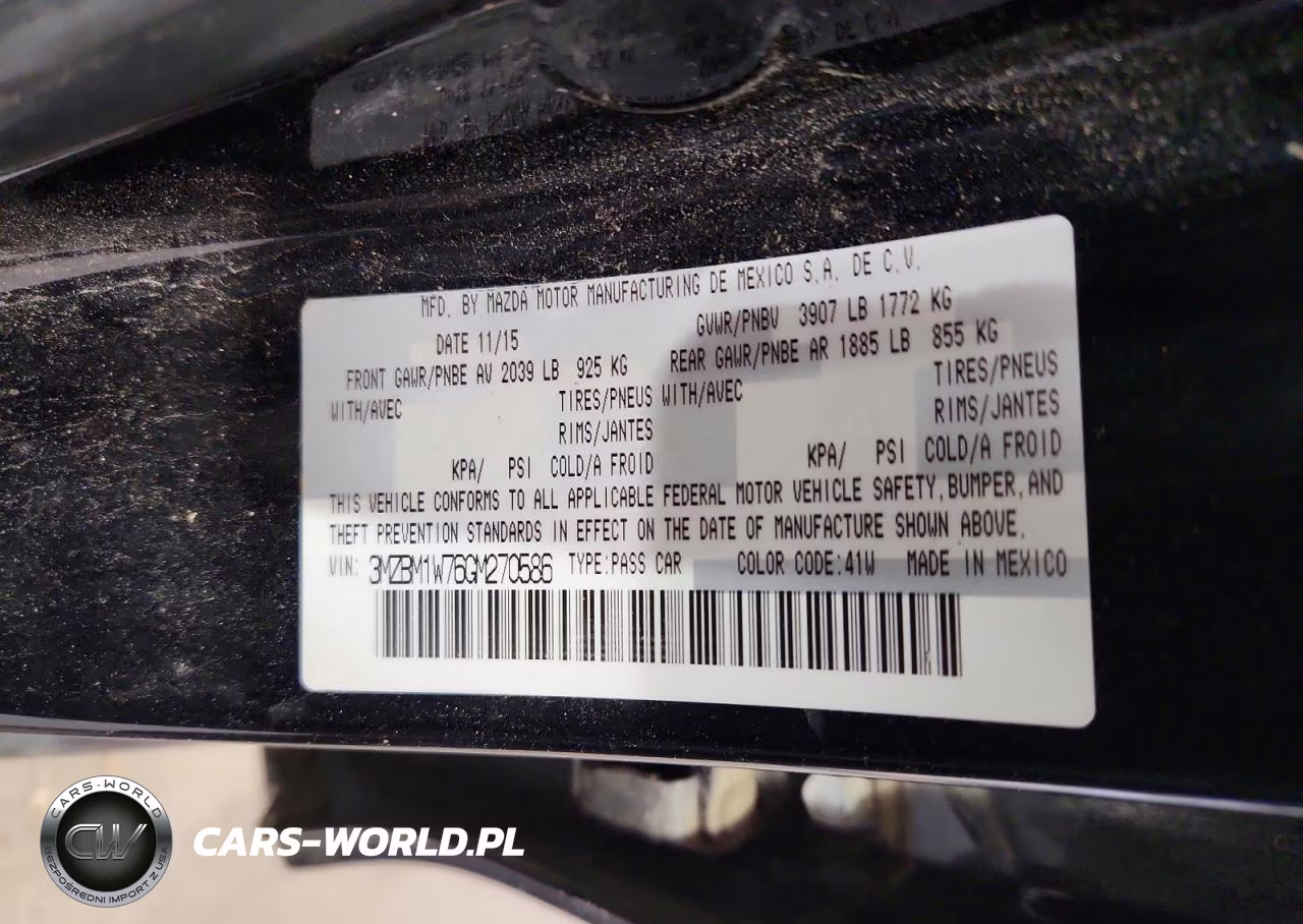 2016 Mazda 3 4D I Spt VIN:3MZBM1W76GM270586 - 13