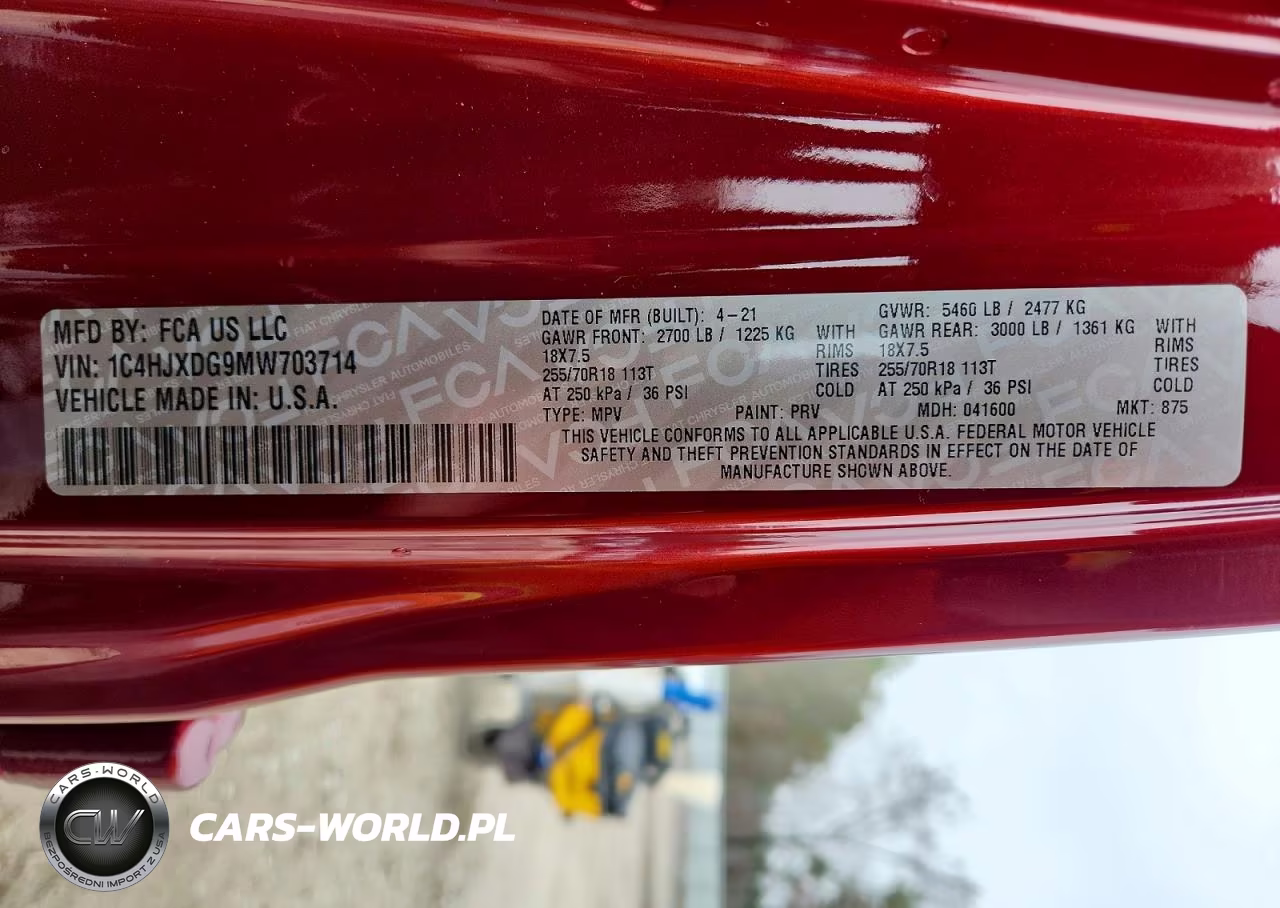 2021 Jeep Wrangler Unlimited Sport VIN:1C4HJXDG9MW703714 - 14