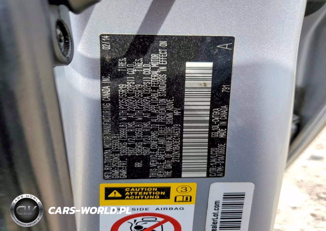 2014 Lexus Rx 350 VIN:2T2ZK1BA3EC146379 - 14