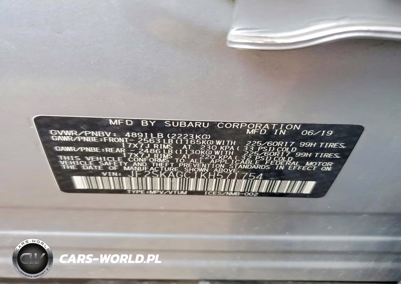 2019 Subaru Forester Premium VIN:JF2SKAGC1KH571754 - 12