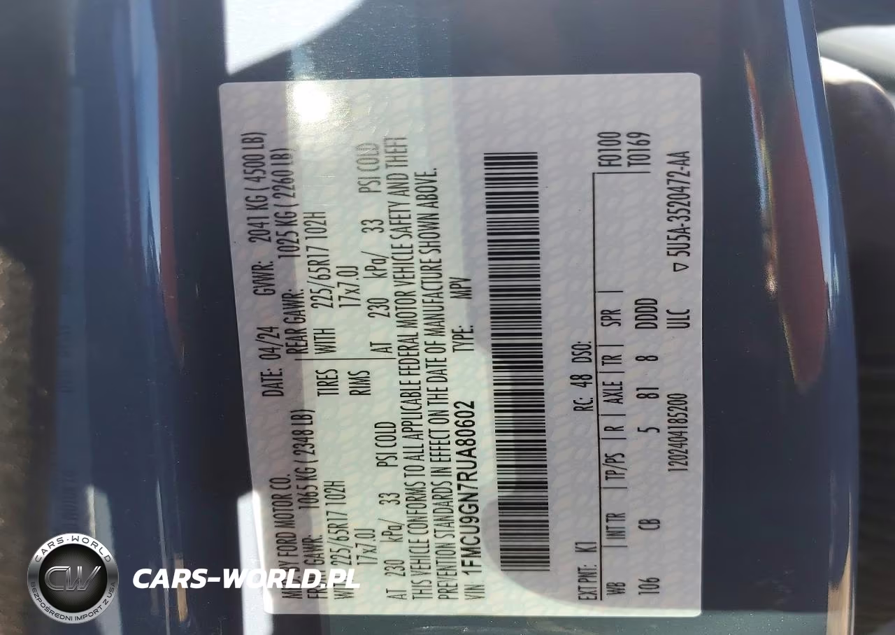 2024 Ford Escape Active VIN:1FMCU9GN7RUA80602 - 13