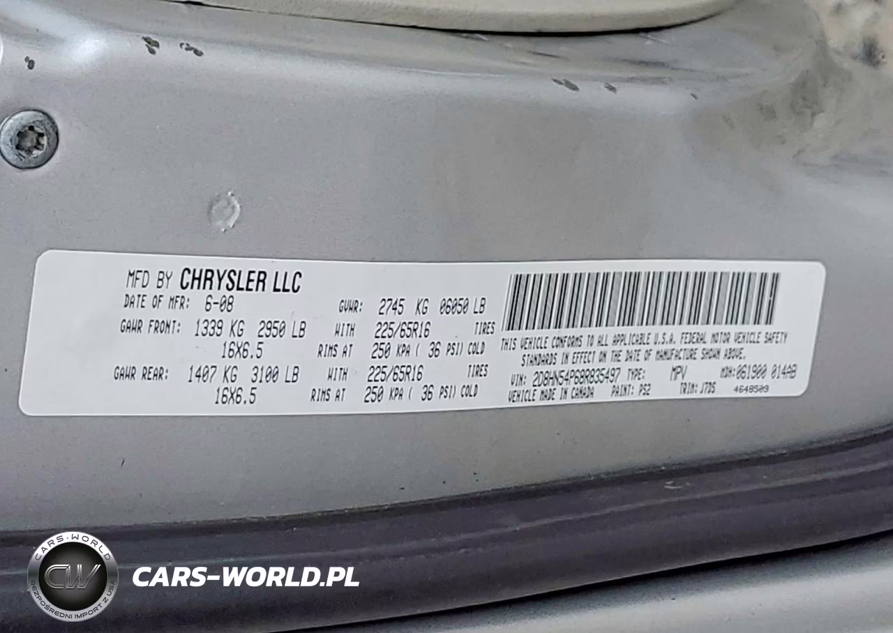 2008 Dodge Grand Caravan Sxt VIN:2D8HN54P68R835497 - 13