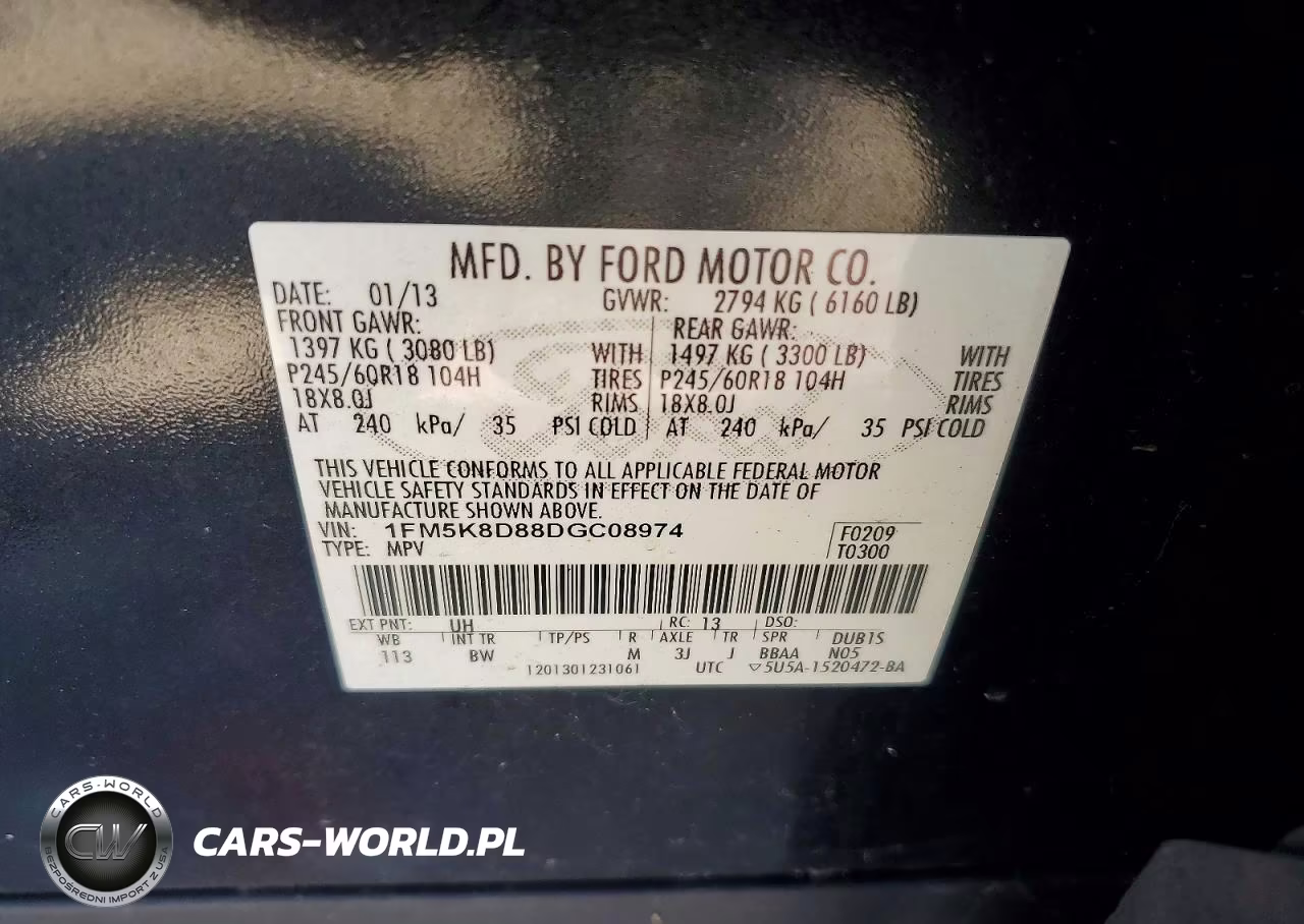 2013 Ford Explorer Xlt VIN:1FM5K8D88DGC08974 - 13