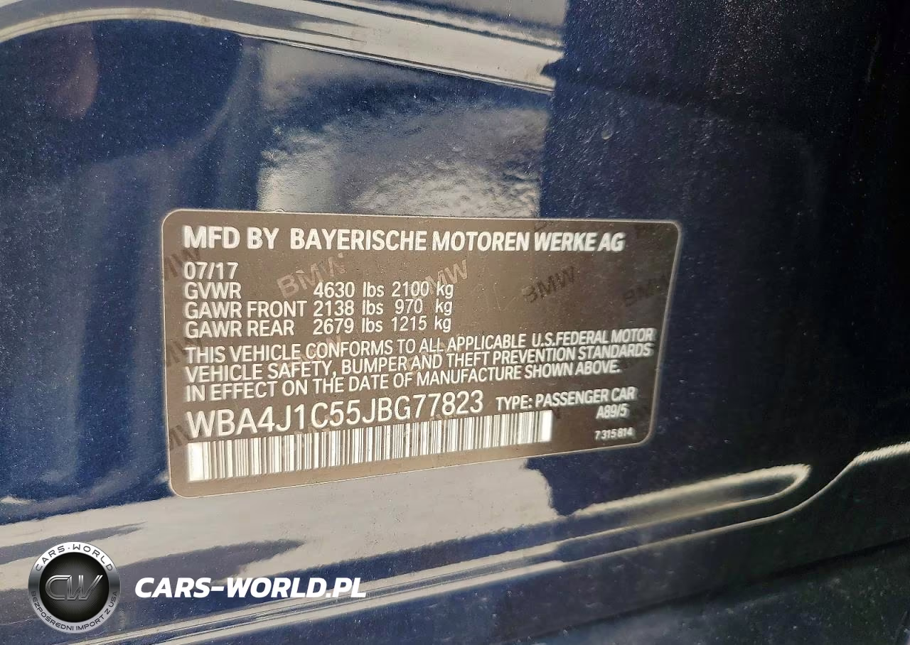 2018 BMW 430I Gran Coupe VIN:WBA4J1C55JBG77823 - 13