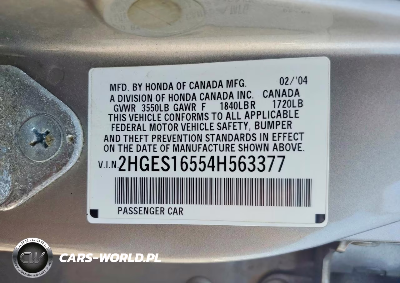 2004 Honda Civic Lx VIN:2HGES16554H563377 - 12